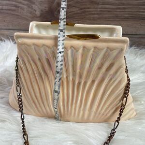 Vintage Art Deco Ceramic Clutch Purse Vase